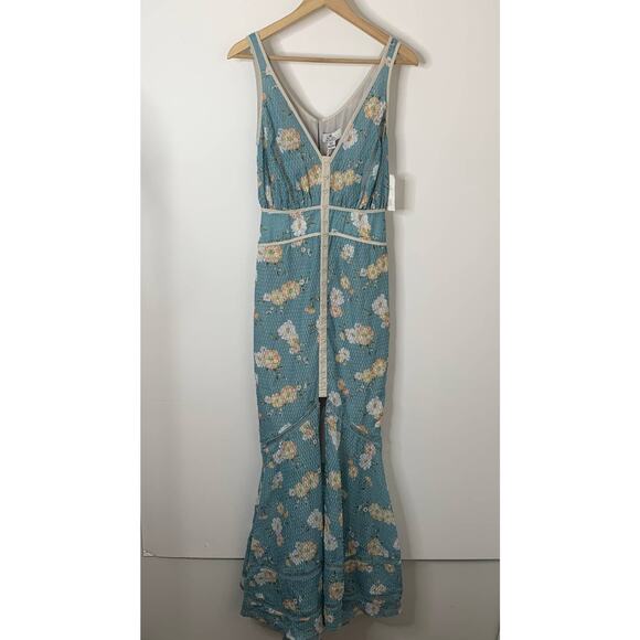 We Are Kindred Mia Maxi Dress Blue Teal Posey Womens 2 New with tags - Picture 8 of 16